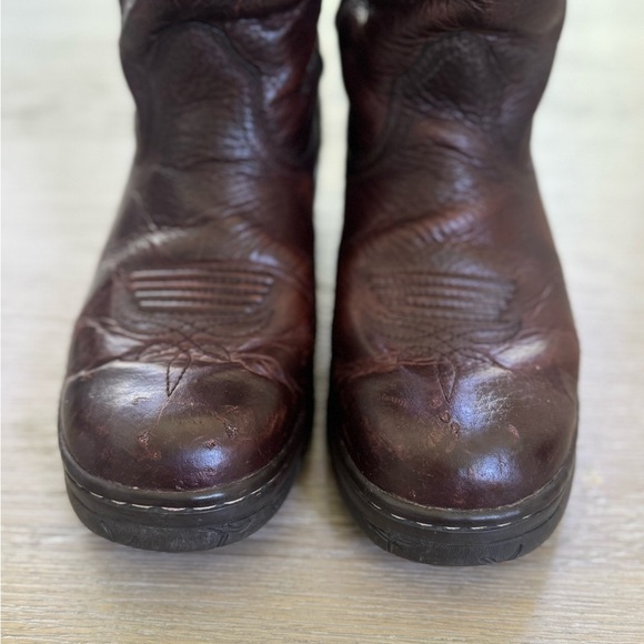 Twisted X men’s Brown Leather Western cowboy leather round toe Boots size 8 B main image 8